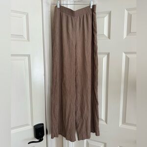 Abercrombie & Fitch Brown Straight Leg Crinkle Pants